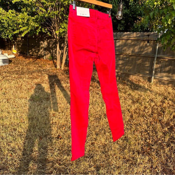 NWT LOFT velvet fushia hot pink pants - Picture 4 of 5